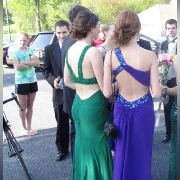 Deep Purple Prom Dress - Picture 3 of 9